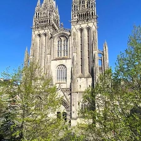 Ferienwohnung Dans Les Airs Quimper Exterior foto