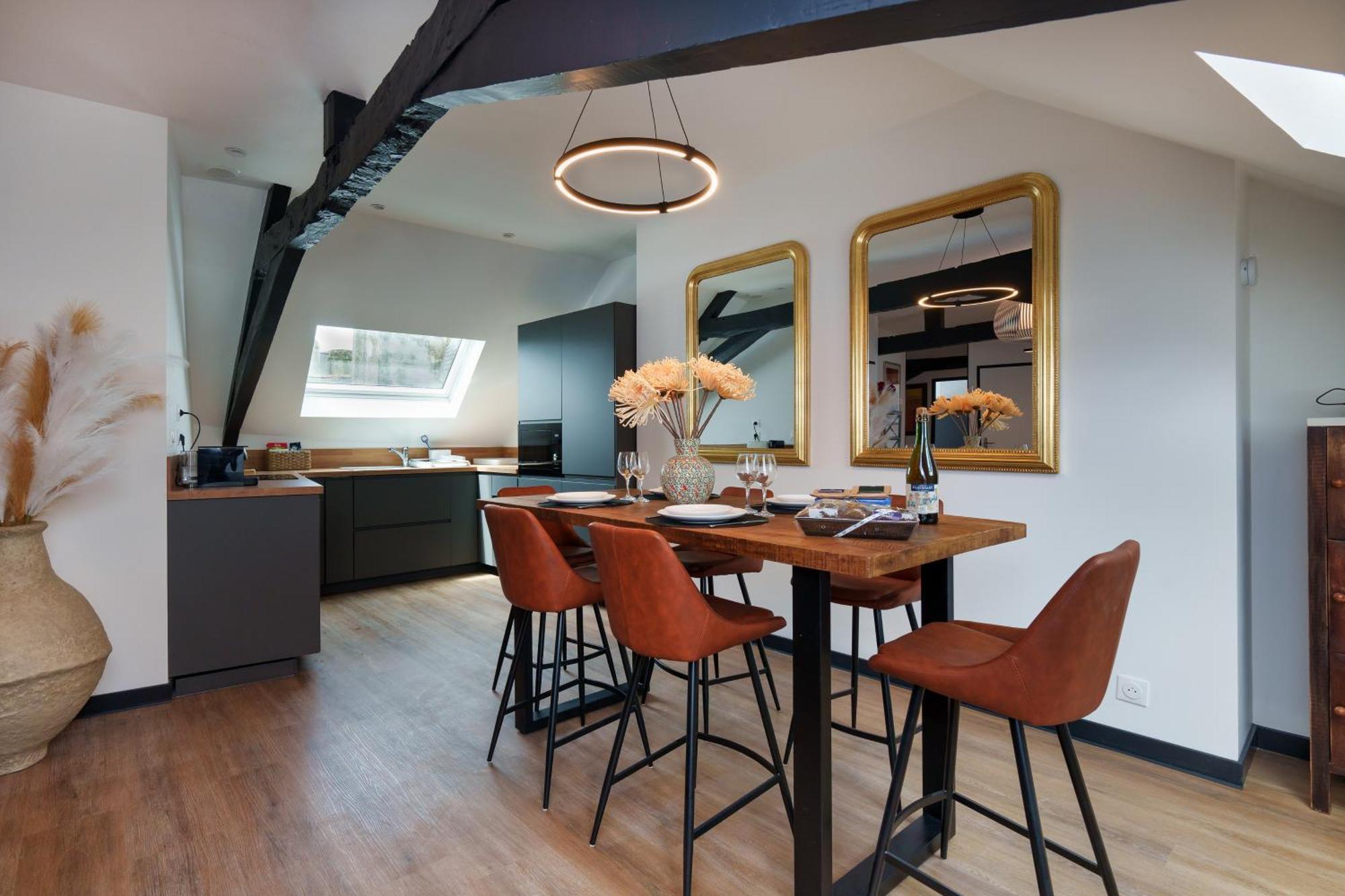 Ferienwohnung Dans Les Airs Quimper Exterior foto